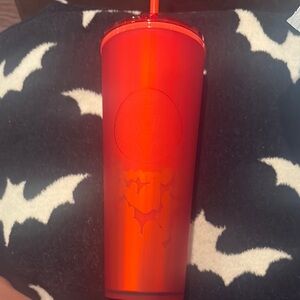 Starbucks Red Tumbler with Straw